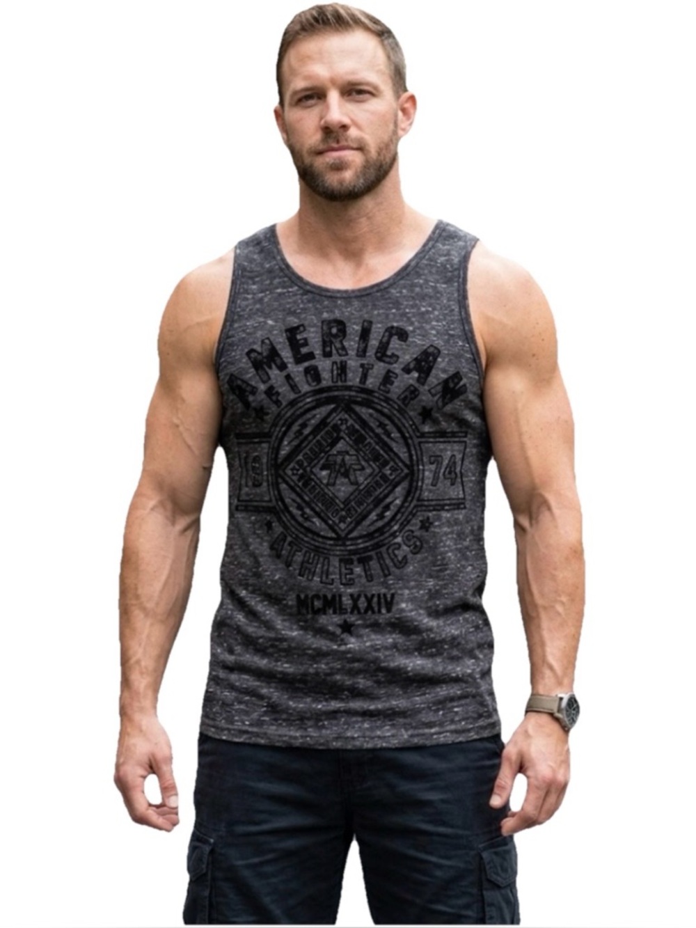 American Fighter X Affliction Kendall Black Green Tank Top Size XS
